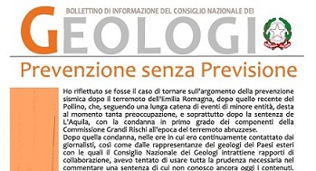 Bollettino Geologi settembre-ottobre 2012