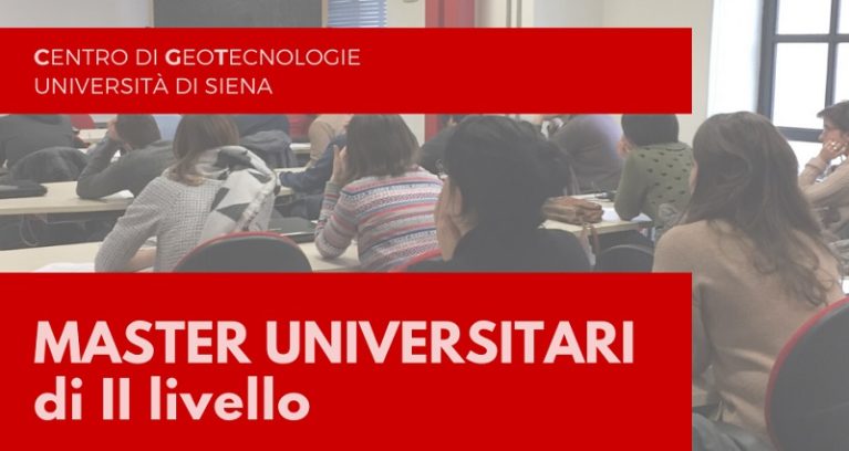 Centro di GeoTecnologie (CGT) dell’Università di Siena – Master Universitari di II Livello A.A. 2019/2020