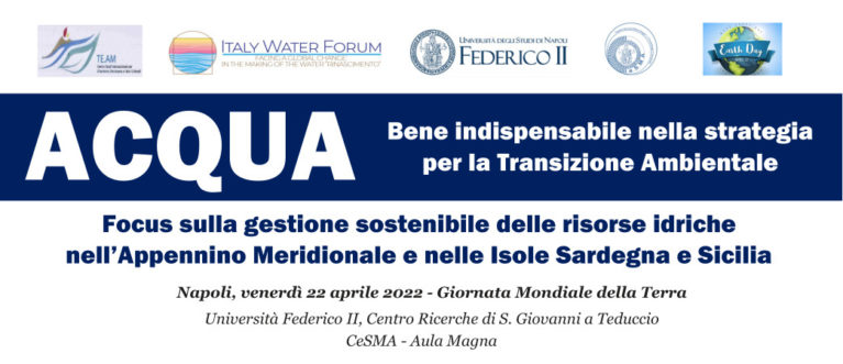 Focus sulla gestione sostenibile delle risorse idriche nell’Appennino Meridionale e nelle Isole Sardegna e Sicilia