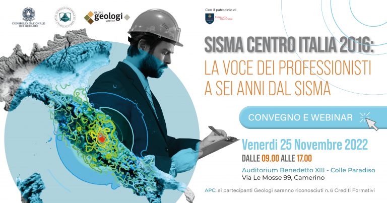 SISMA CENTRO ITALIA 2016: LA VOCE DEI PROFESSIONISTI A SEI ANNI DAL SISMA