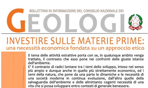 Bollettino Geologi luglio-agosto 2012