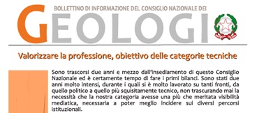 Bollettino Geologi marzo-agosto 2013