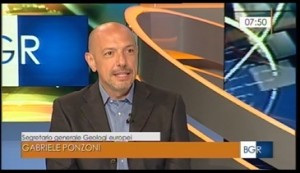 Gabriele Ponzoni ai vertici della Federazione Europea Geologi ospite al TGR Emilia Romagna