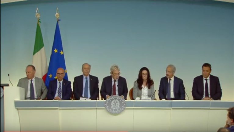Casa Italia, conferenza stampa consultazioni Governo con organizzazioni professionali – Palazzo Chigi, 06/09/2016
