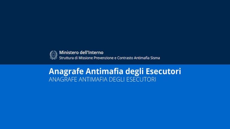 Terremoto centro Italia e Anagrafe Antimafia degli Esecutori: iscrizione solo online