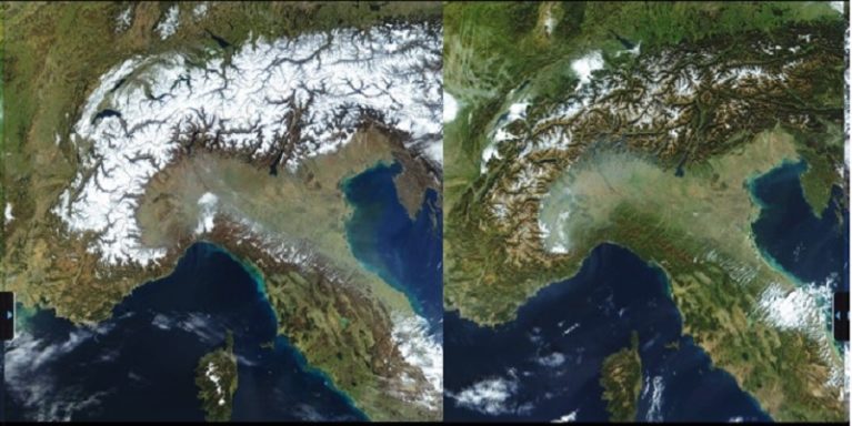 Alpi, il fango sostituirà la neve la Ue lancia l’allarme clima