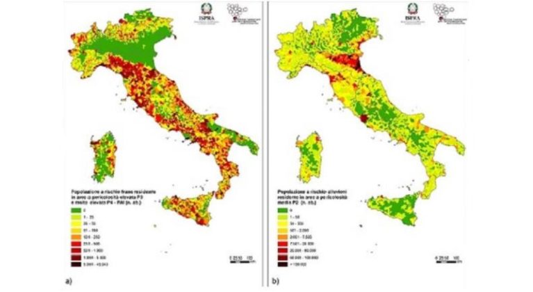 Il quadro sul dissesto idrogeologico in Italia: una sintesi dal rapporto ISPRA