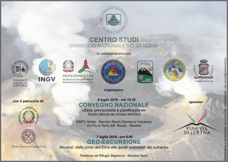 6/7 luglio 2018 – Etna: prevenzione e pianificazione: due giorni di formazione per i geologi