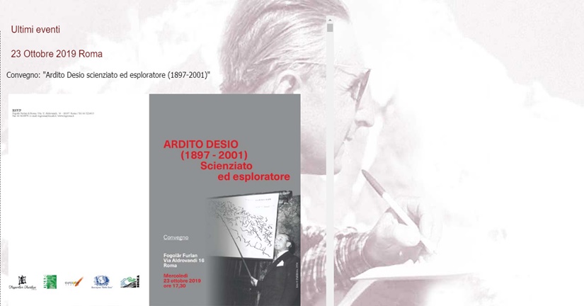 Convegno: Ardito Desio (1897-2001) – Scienziato ed Esploratore