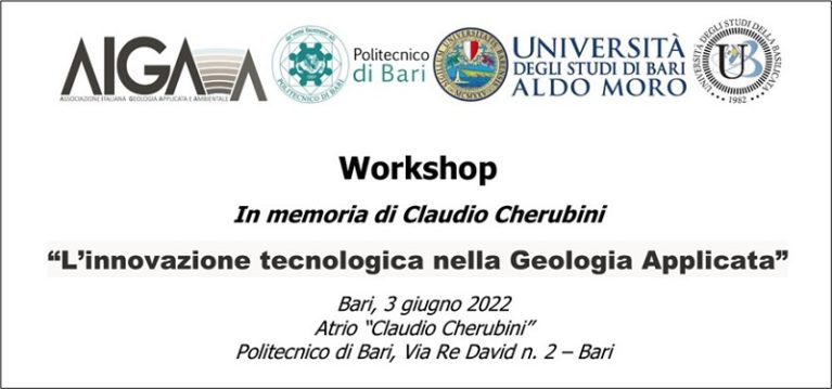 Workshop “L’innovazione tecnologica nella Geologia Applicata”