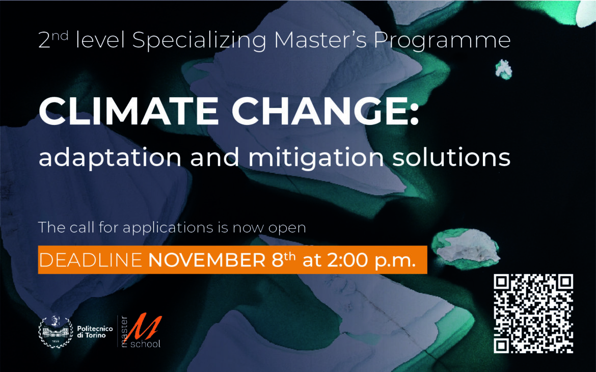 Master universitario di II livello in “Climate Change: adaptation and mitigation solutions”