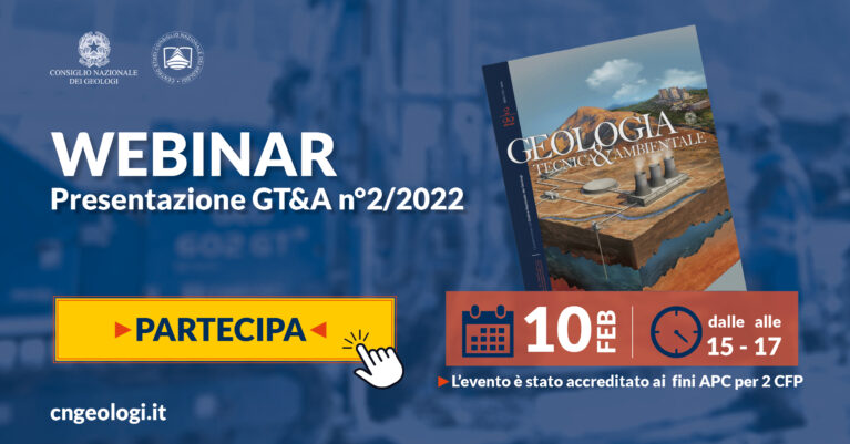 Webinar “Presentazione GT&A n° 2/2022”