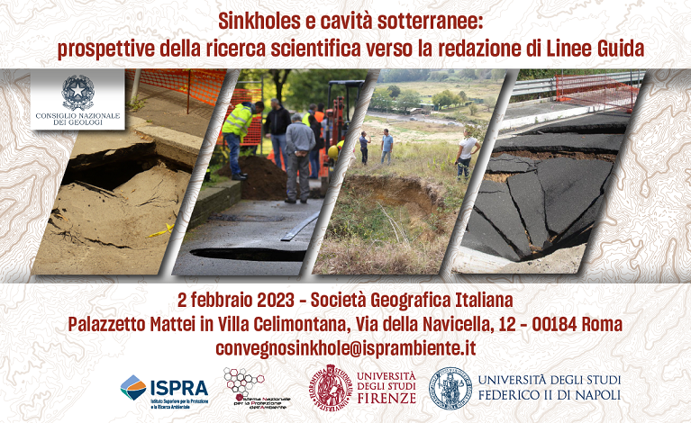 Sinkholes e cavità sotterranee: prospettive della ricerca scientifica verso la redazione di Linee Guida